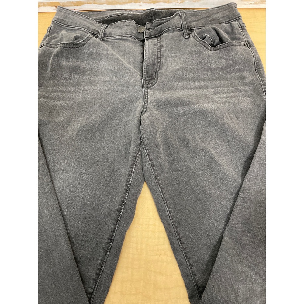 Old Navy Super Skinny Jeans Womens 12 Gray Mid Rise Stretch Denim Pants